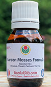 The Garden Mosses Formula: anti moss, mold, fungus, and mildew essential oils.