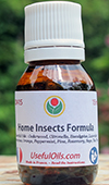 The Home Insects Formula: anti flies, mosquitoes, crawling insects, acarids, arachnids essential oils.